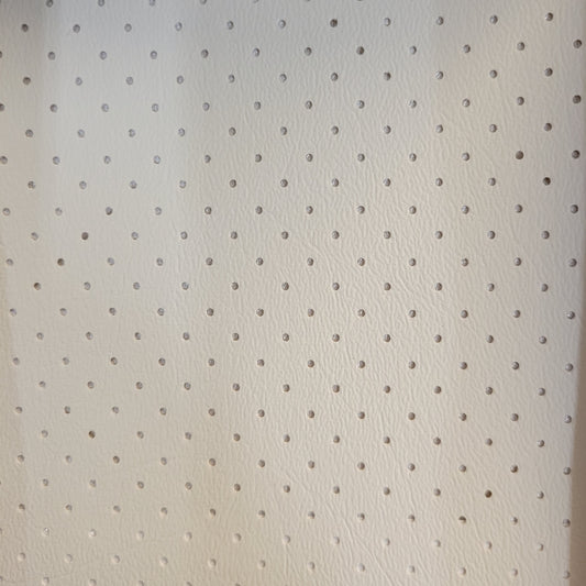 Off-white marine-grade perforated vinyl headliner, HDL1004