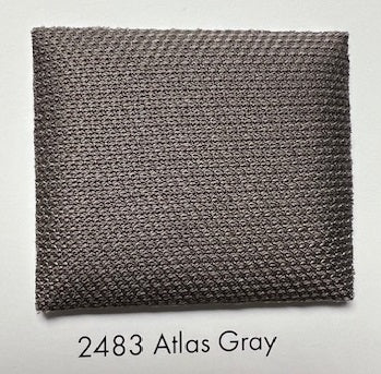 SL2483 Atlas Gray Headliner Fabric swatch: durable, textured gray automotive fabric.