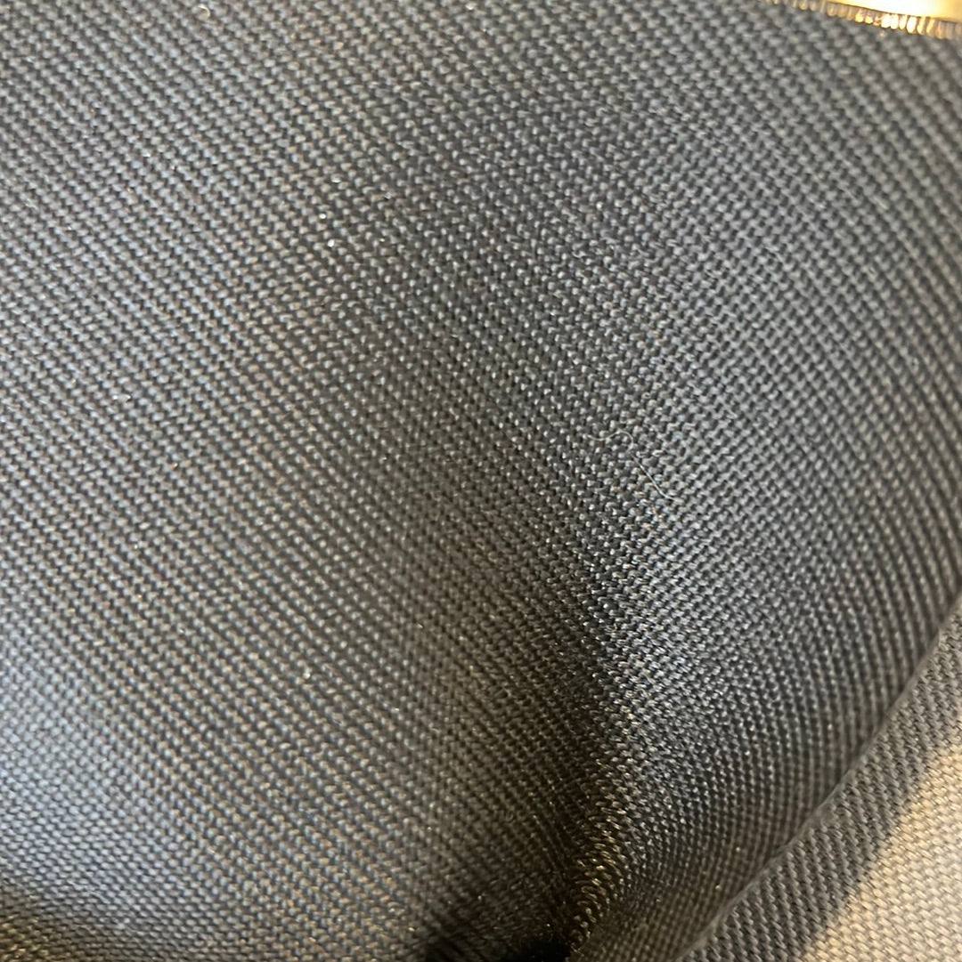 Black 1861 fabric sample: Durable, tightly woven textile.