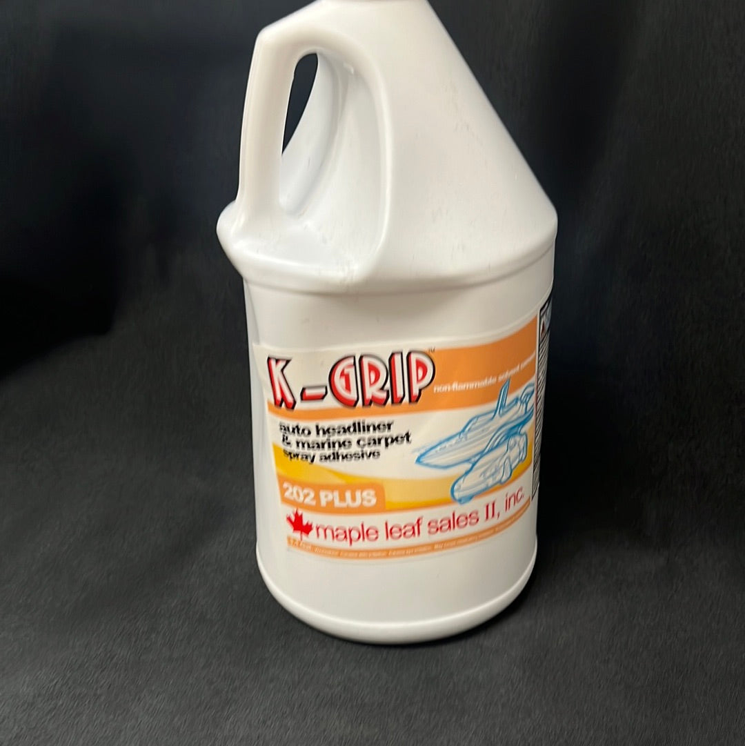 K-Grip 202 Plus spray adhesive for auto headliners & marine carpet