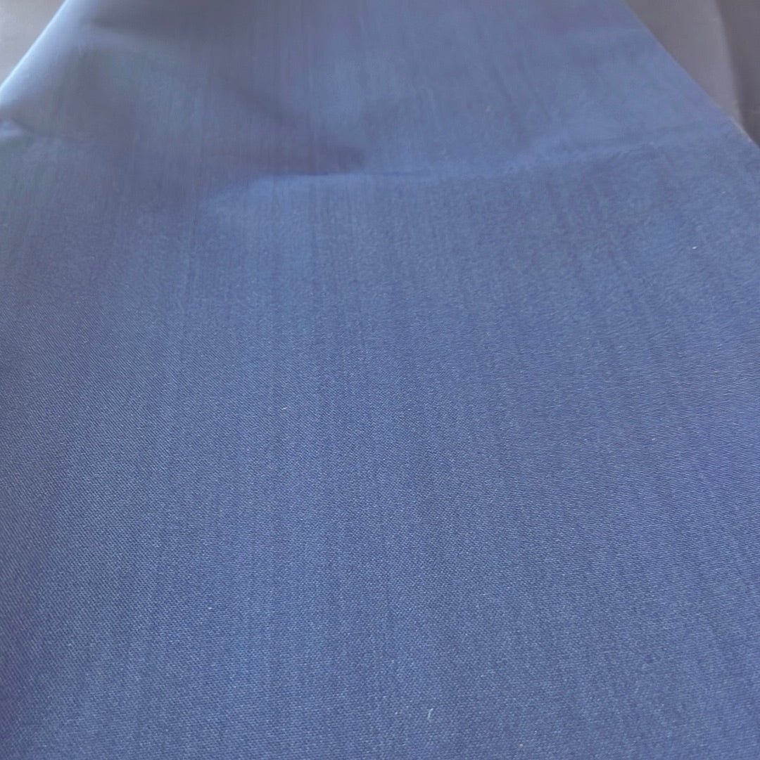 1907 Blue solution-dyed polyester fabric swatch