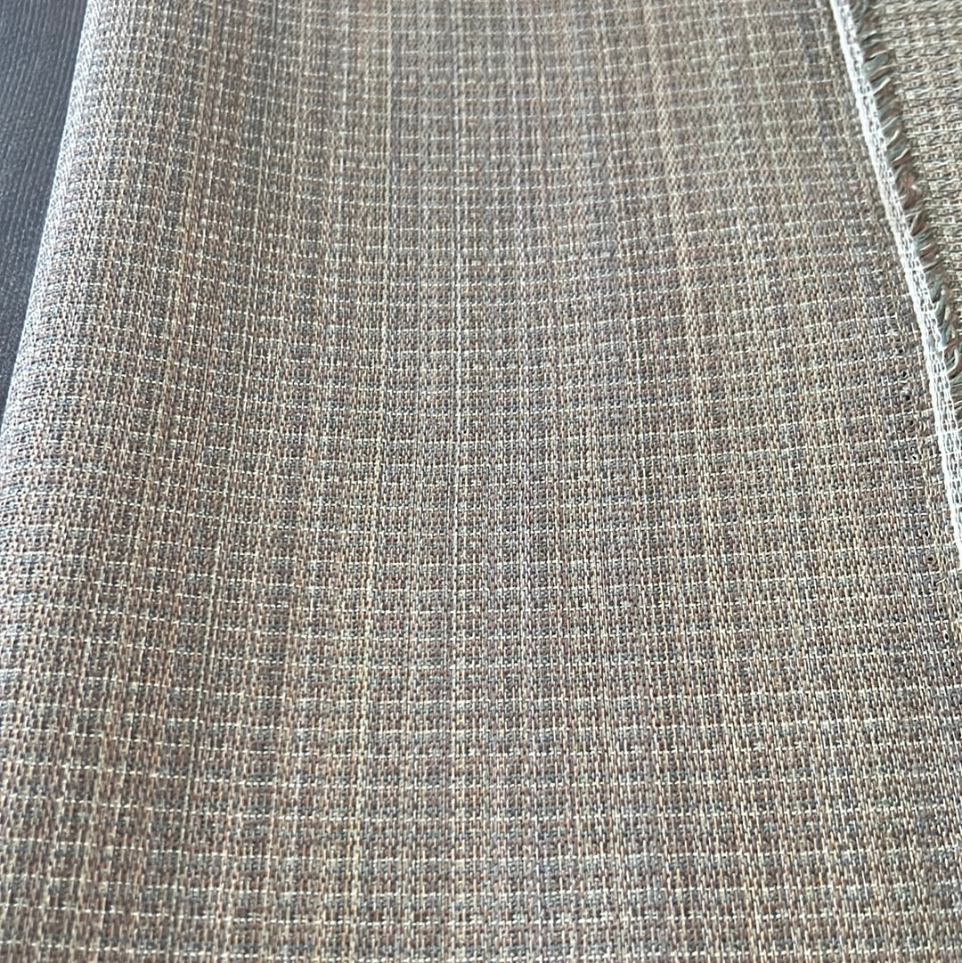 1912 Pointelle Grotto fabric: Brown textured upholstery material