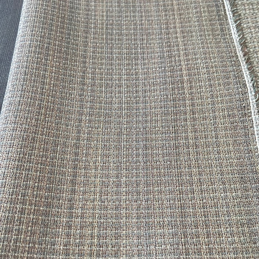 1912 Pointelle Grotto fabric: Brown textured upholstery material