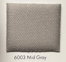 6003 Mid Gray Headliner Fabric swatch: Durable, textured mid-gray automotive fabric.
