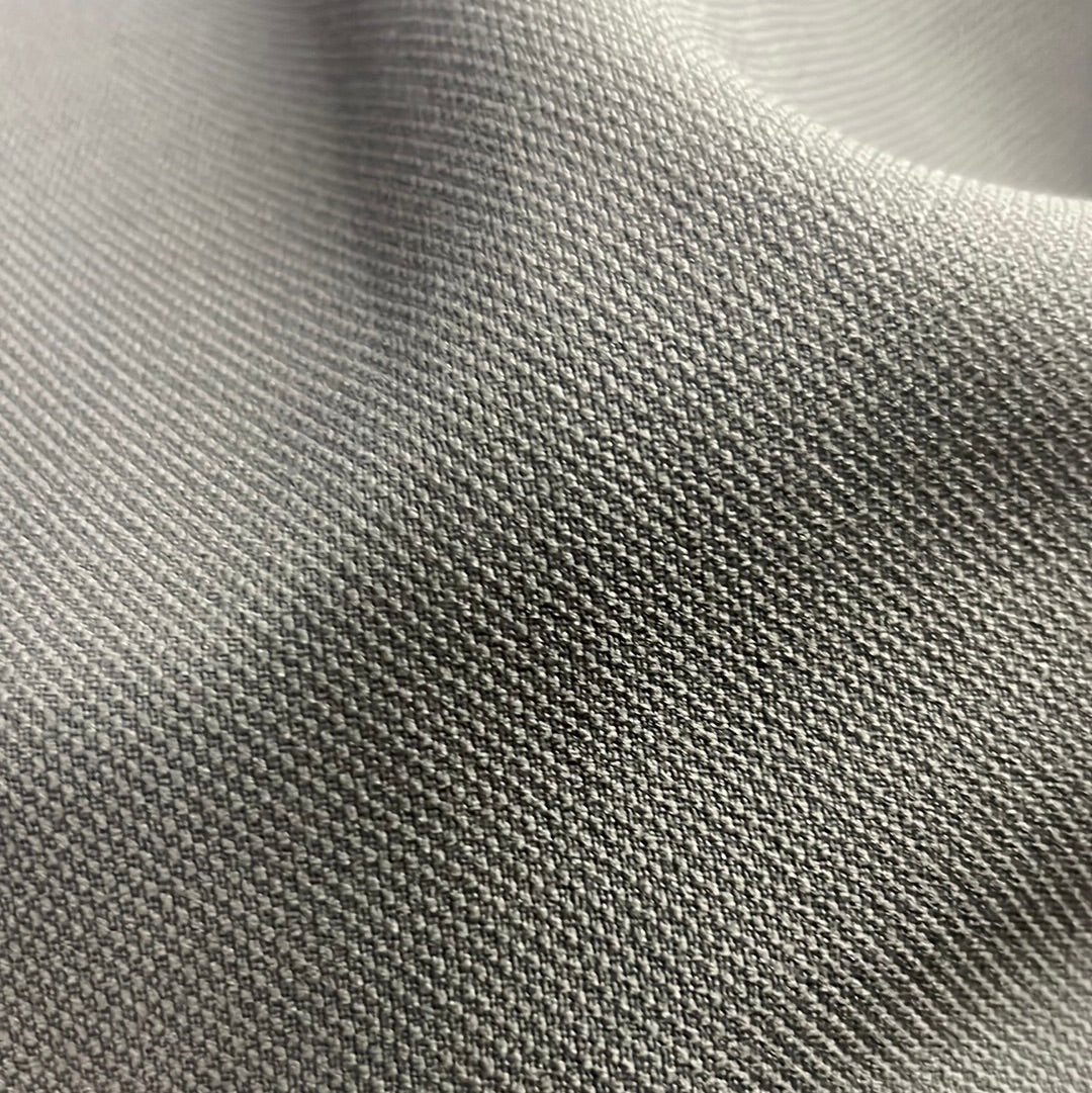 Ring 1612 Detroit 14.14210 Tempe fabric swatch: Dark Ash Grey, textured weave.