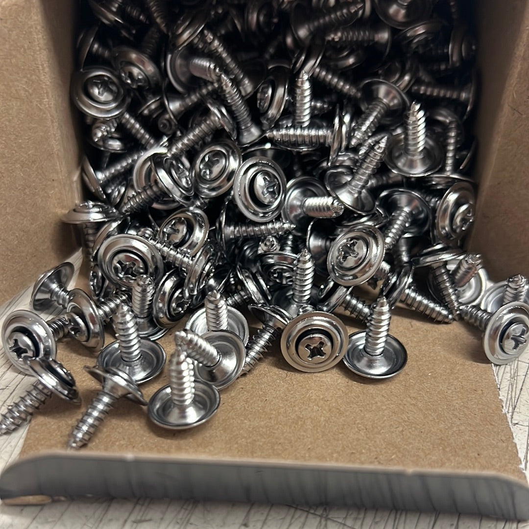 Vicar V 2771 5/8" chrome self-tapping screws in box