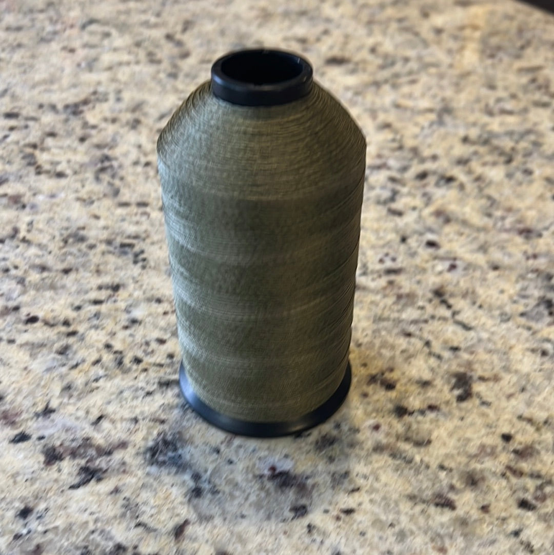 8oz spool of olive green 69 nylon thread