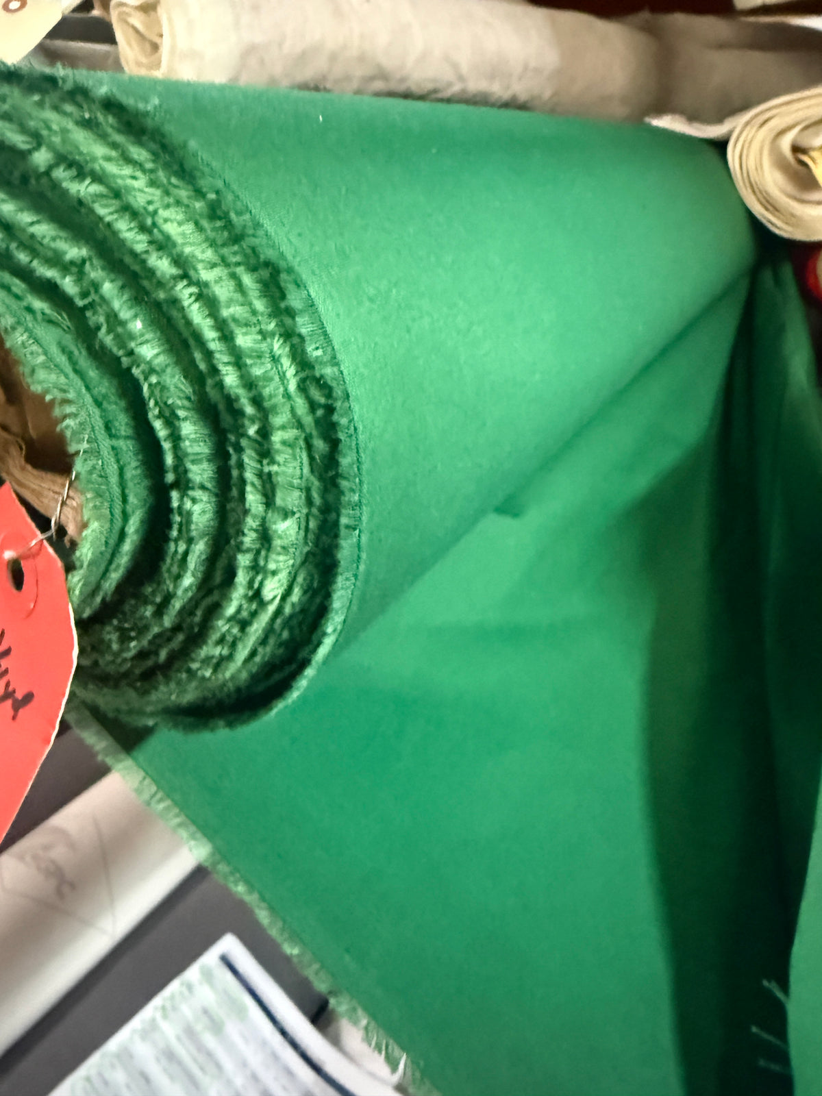 Green closeout fabric deckgrn