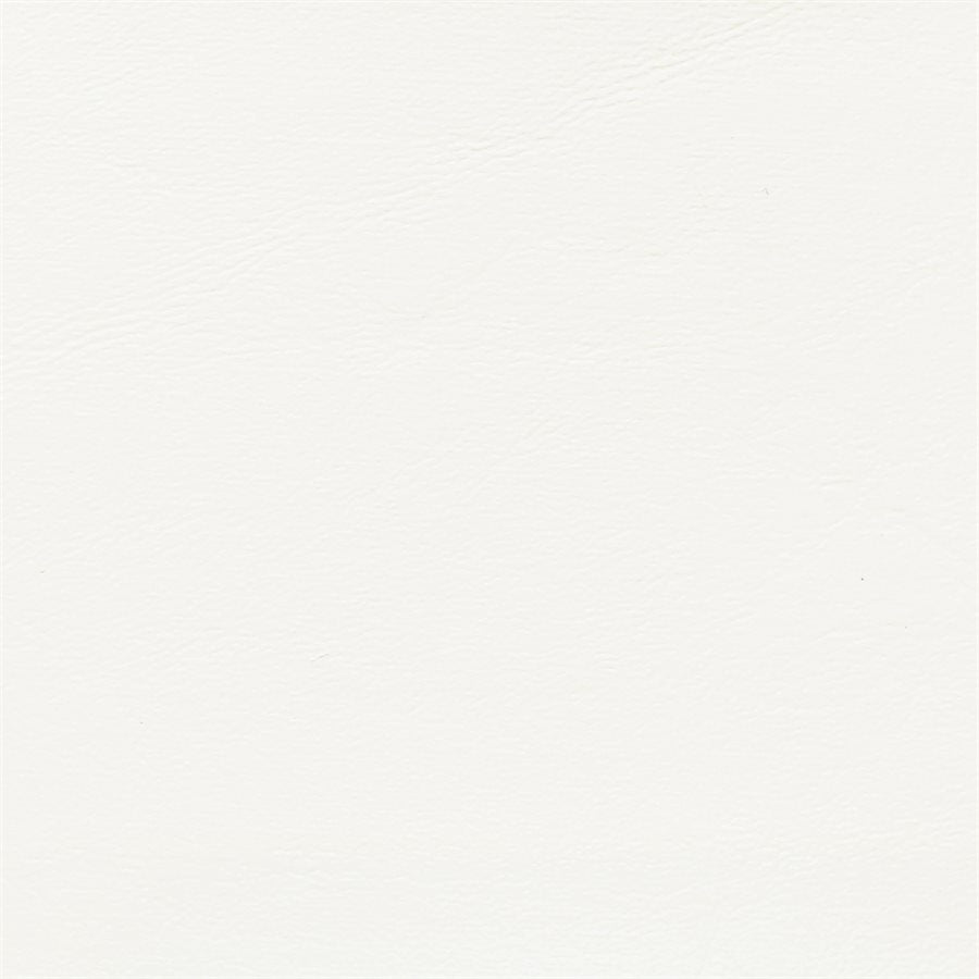 Seascape Bone Marine Vinyl: Smooth white vinyl fabric sample.