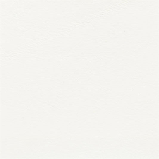 Seascape Bone Marine Vinyl: Smooth white vinyl fabric sample.