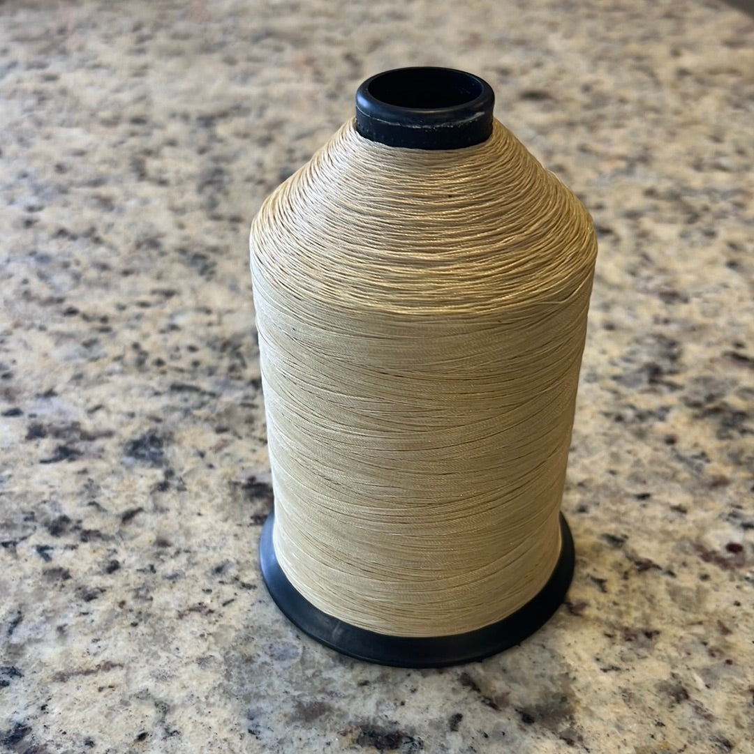 16oz spool of 69 nylon deer tan thread