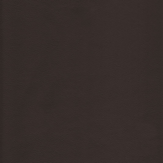 Lena 2500 Pewter leather swatch: rich, dark brown textured vinyl.