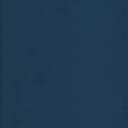 Lena 6644 Azure leather swatch: Deep blue, textured grain.