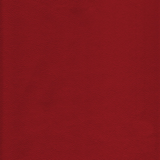 Lena 7700 Rubino textured leather swatch, deep red.