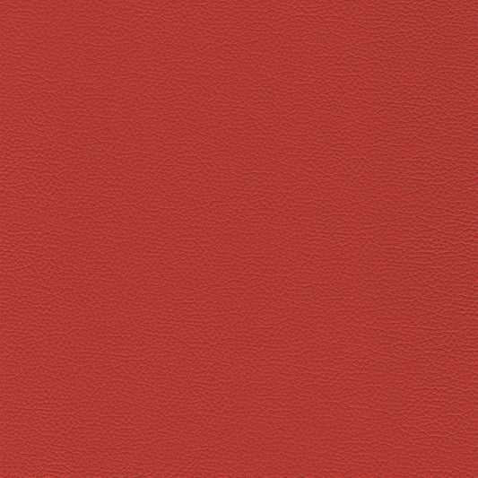 Sierra 387 Campari leather sample: textured red upholstery fabric