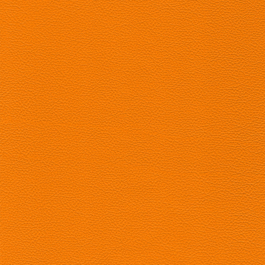 Sierra 388 Ginger textured leather swatch, vibrant orange.