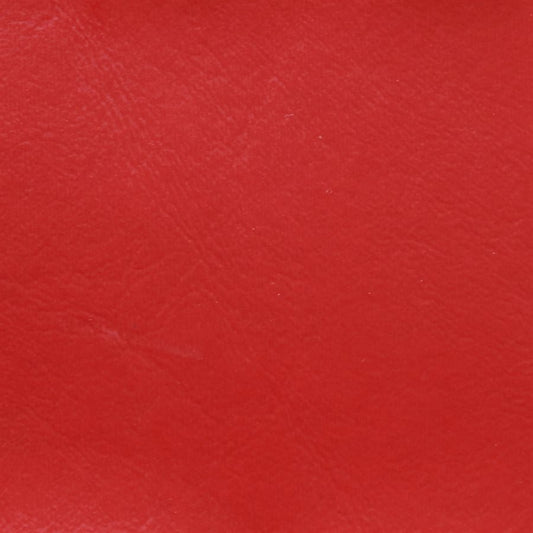 Seascape Fire Marine Vinyl: Rich red marine-grade vinyl fabric sample.