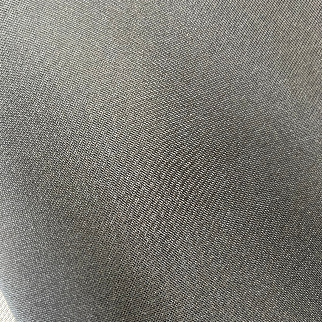 1873 Hydro Ebony fabric swatch: dark gray, fine weave, smooth texture.