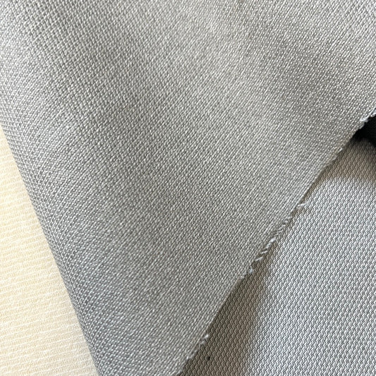 1874 Soul Ski Grey fabric swatch: Close-up of textured grey material.