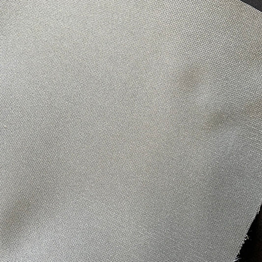 1872 Hydro Med Dk Slate fabric swatch: close-up of finely woven, light gray textile.