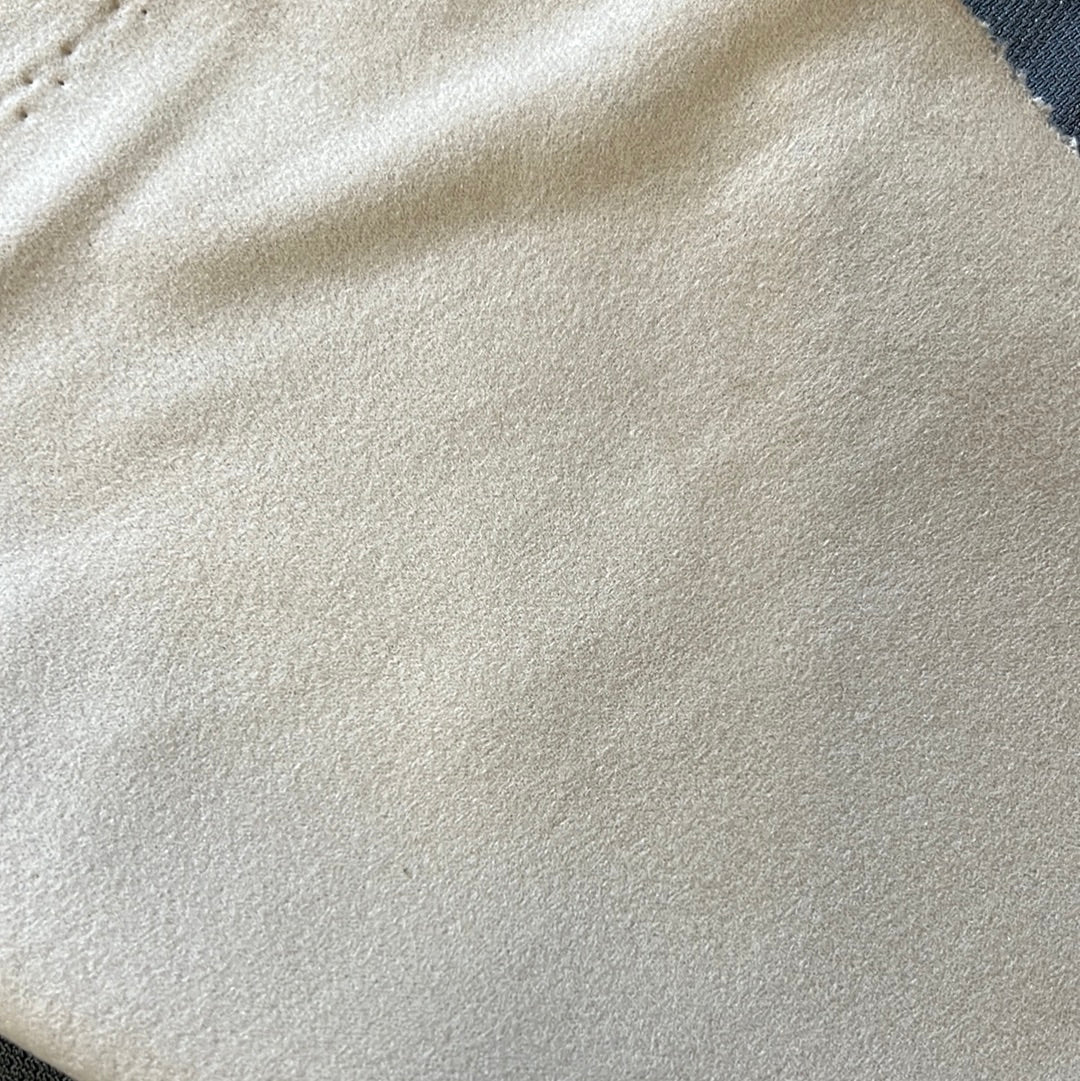 1868 Scout Beige fabric swatch: Close-up of soft, light beige textile.