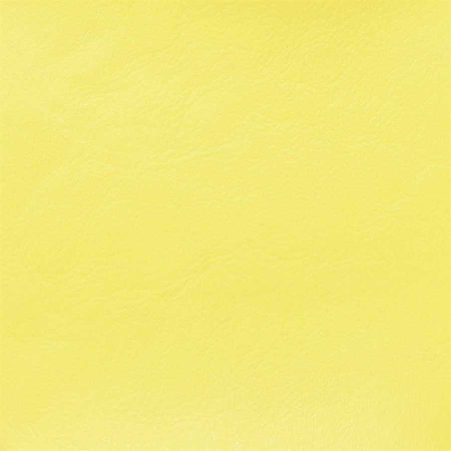 Seascape Lemon Marine Vinyl: Pale yellow marine-grade vinyl fabric sample.