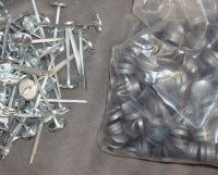 Bulk bag of #22 prong buttons and 2" prongs for various applications.