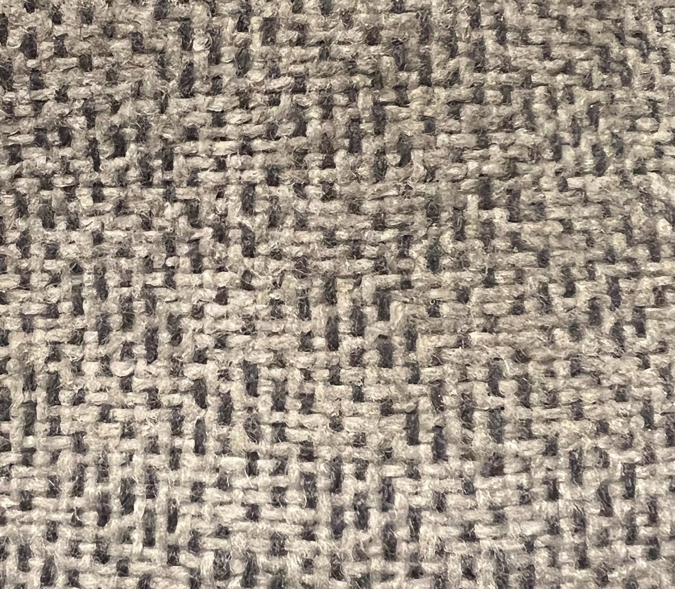 Wicker Medium Pewter 8259 fabric swatch: close-up of textured, neutral-toned weave.