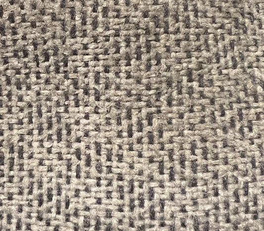 Wicker Medium Pewter 8259 fabric swatch: close-up of textured, neutral-toned weave.