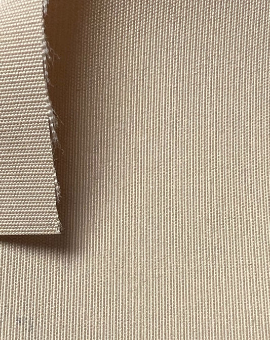 01847 Toast Outdoor Fabric: Beige, textured outdoor upholstery fabric sample.
