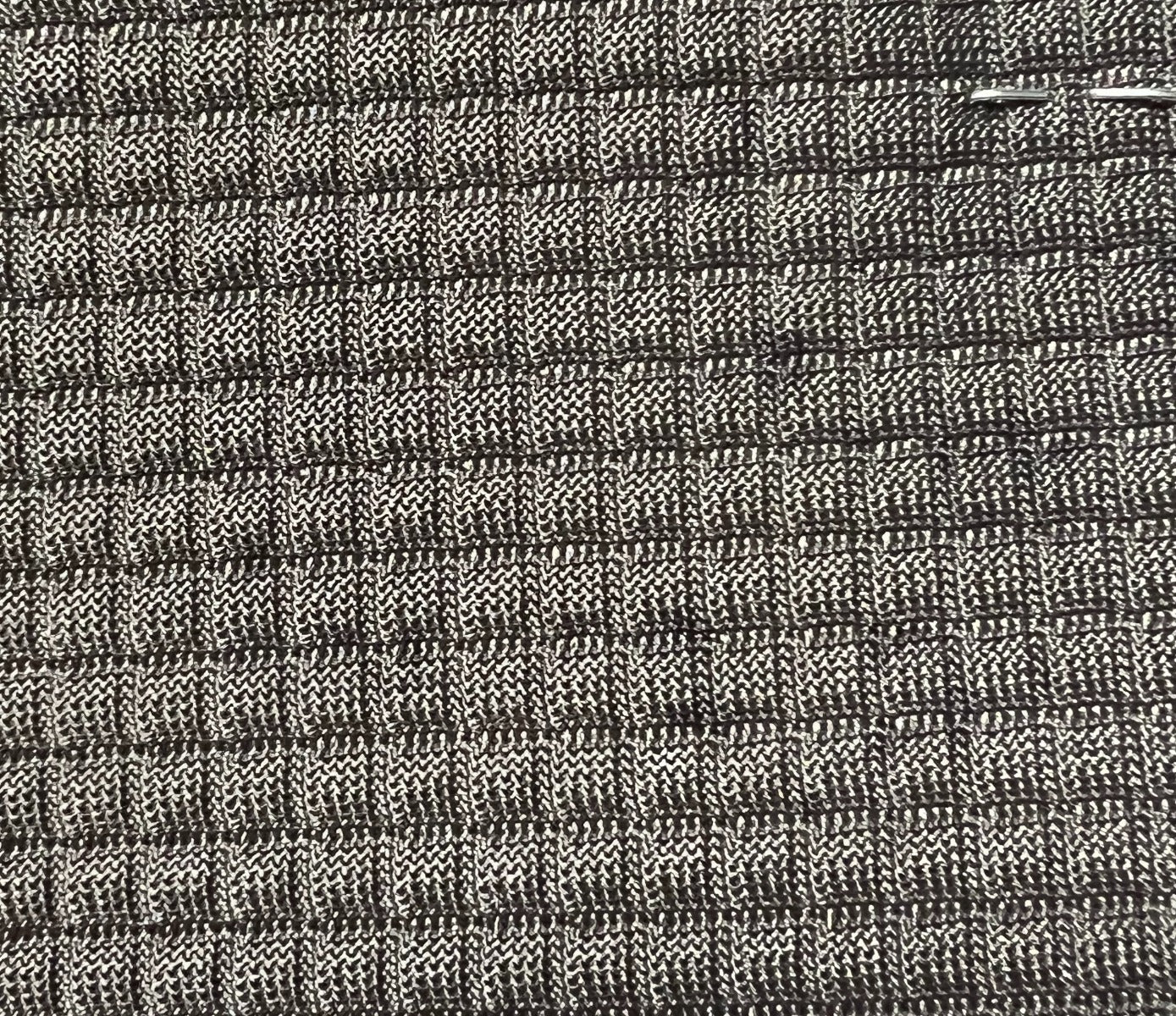 08.8341 Delta MD Slate fabric swatch: Dark brown textured knit with subtle lighter brown pattern.