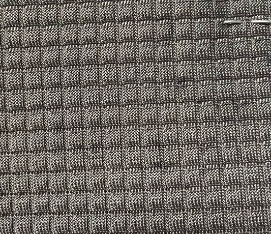08.8341 Delta MD Slate fabric swatch: Dark brown textured knit with subtle lighter brown pattern.