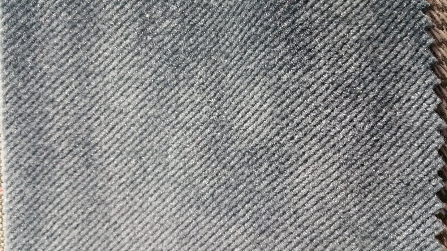 Detroit 8023 Chrysler Twilight Blue corduroy fabric swatch.