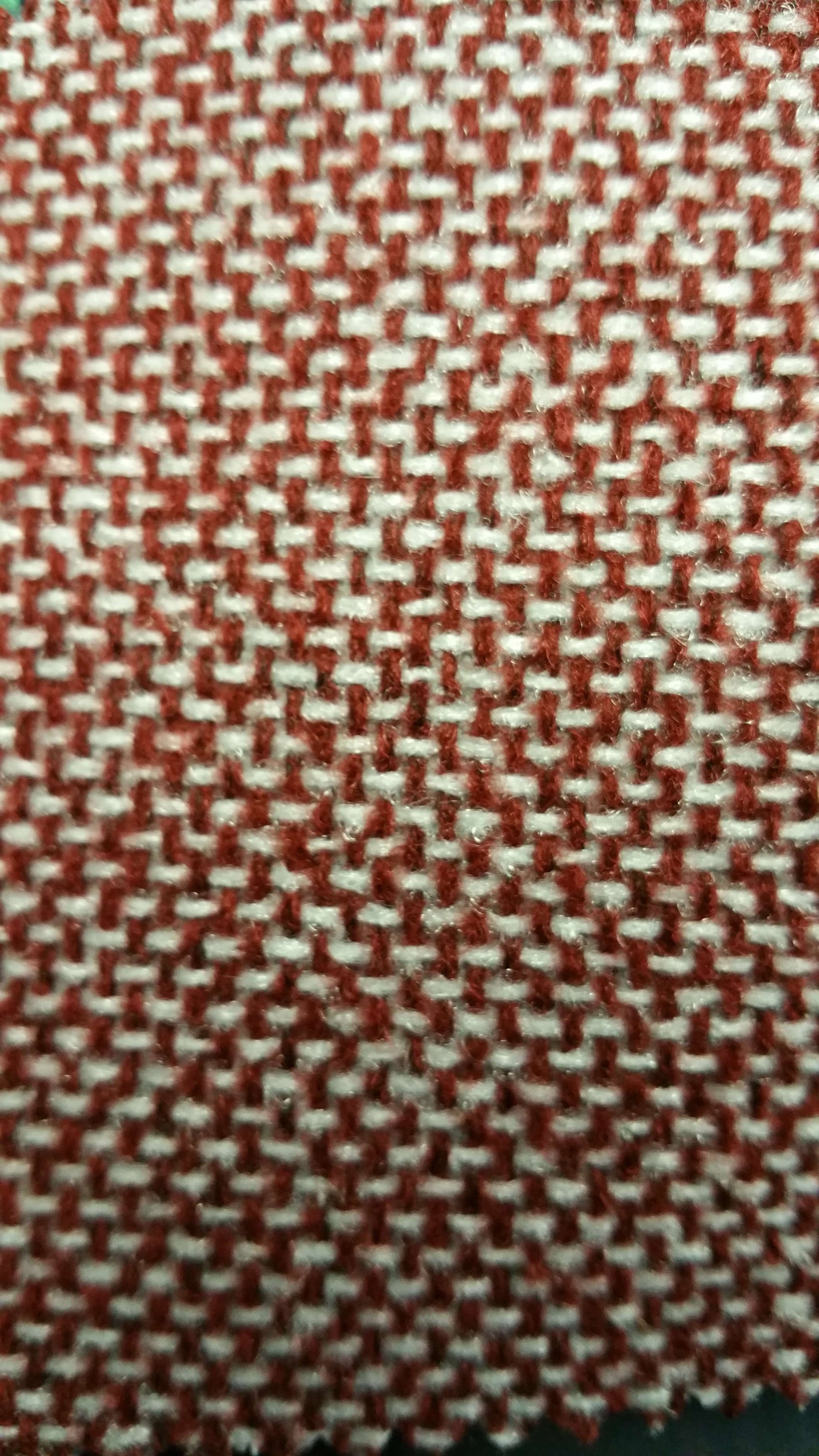 Ring 797 red/white woven fabric swatch