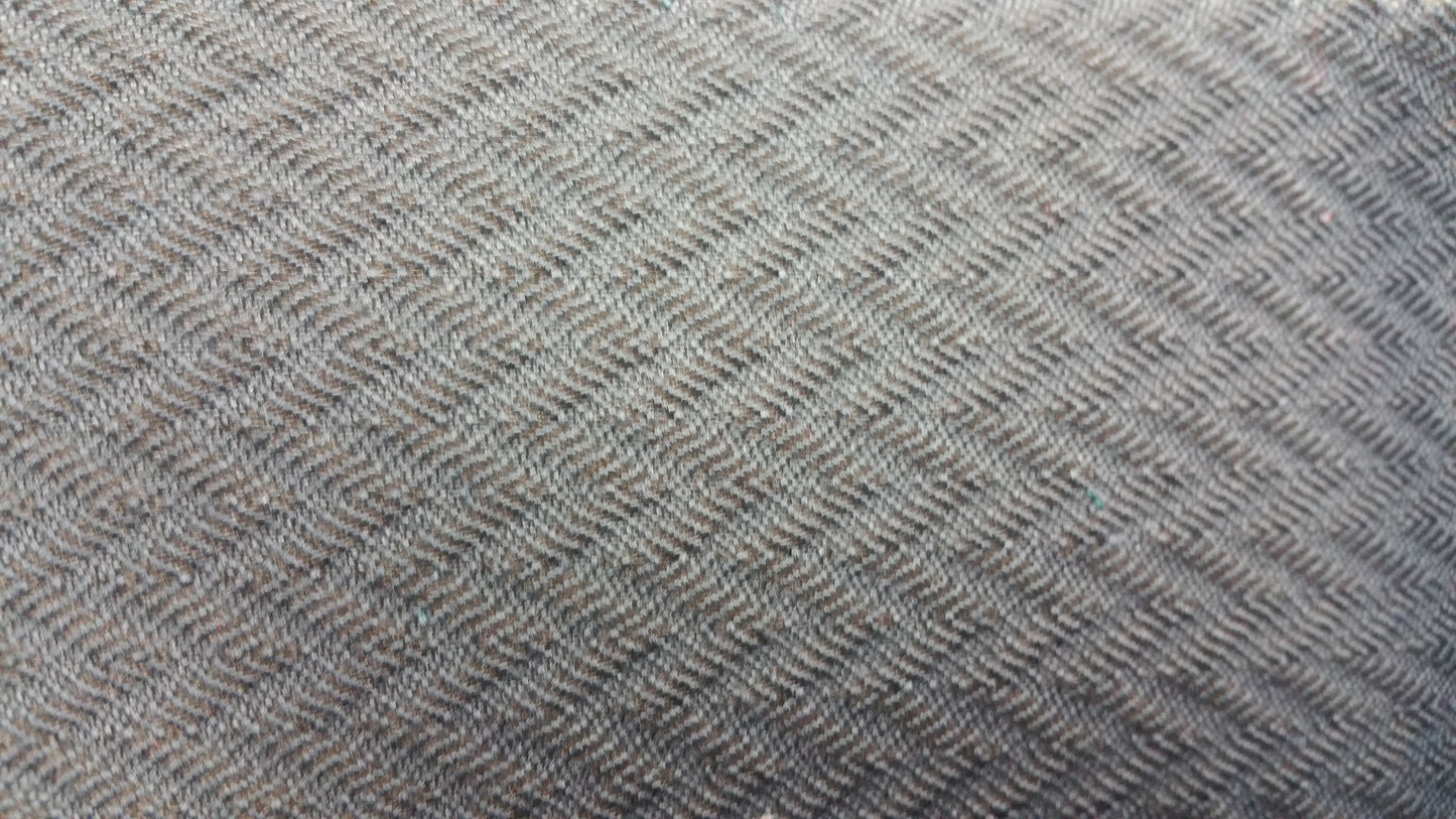 Ring 1112 Charcoal Highway Chatham fabric: herringbone weave in charcoal grey.