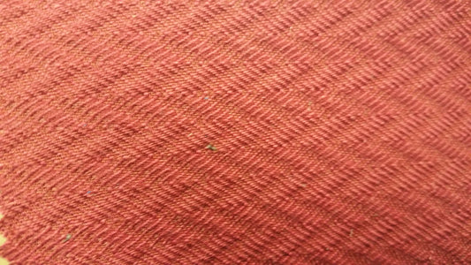Ring 1113 Burgundy Highway Chatham fabric swatch: Close-up of textured burgundy herringbone weave.