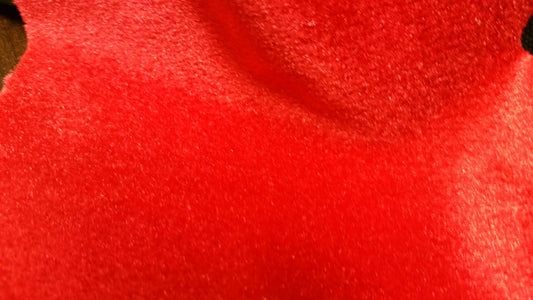 Ring 1293 Red Euro: Close-up of rich red fabric texture.