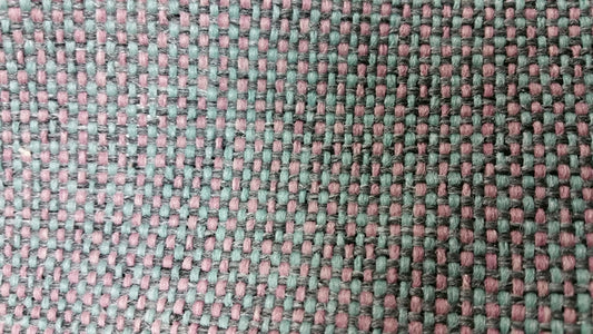 Ring 1538 Strawberry Citadel fabric: close-up showing teal and mauve weave.