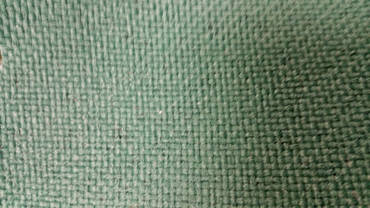 Ring 1549 Tweed 0107 fabric swatch: close-up of textured teal tweed.