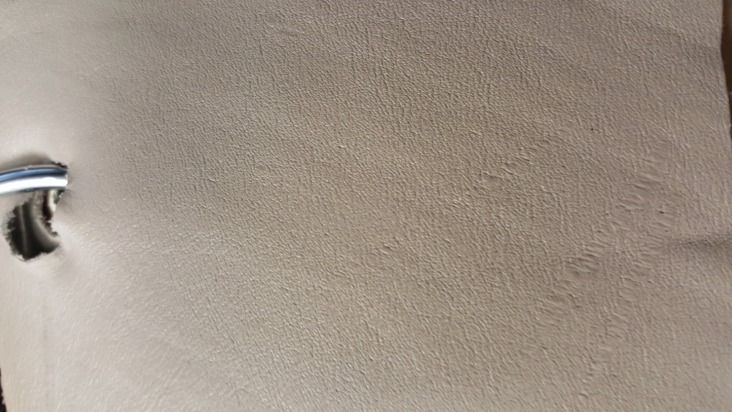 Cabretta Stone 45 sq ft light beige leather hide