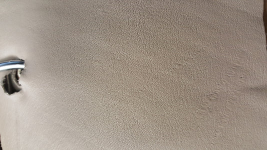 Cabretta Stone 38 sq ft light beige leather hide