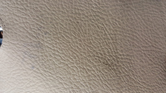 Taupe 41 sq ft textured leather hide
