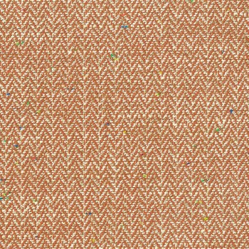 Culp Contract Brouhaha-Pumpkin fabric swatch: terracotta herringbone weave with subtle multicolor flecks.