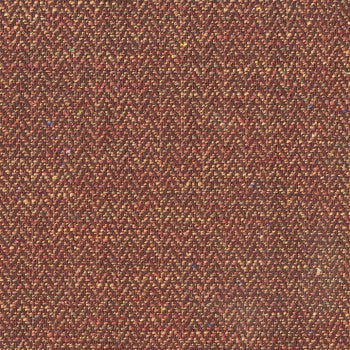 Culp Contract Brouhaha-Tango fabric swatch: reddish-brown herringbone weave.