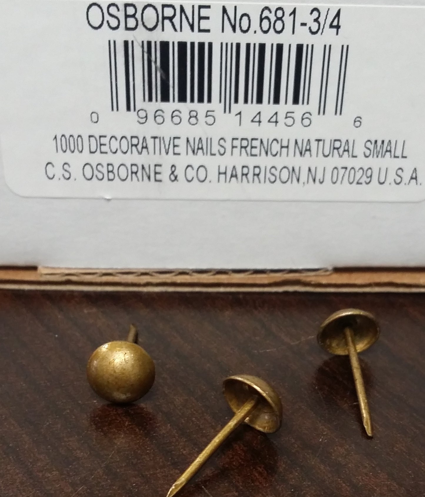 1000 C.S. Osborne 3/4" French Natural Decorative Nails