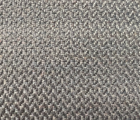 535 Wellington Lt. Graphite fabric swatch: close-up of textured, dark grey herringbone weave.