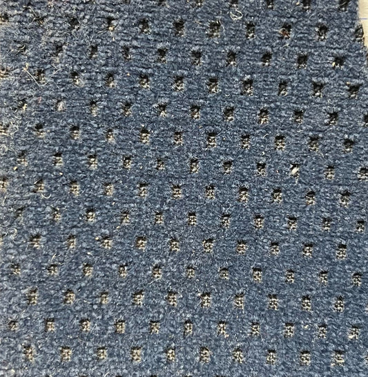 96.6475 Dartmouth Navy fabric swatch: textured dark navy blue upholstery material with small, regularly spaced perforations.