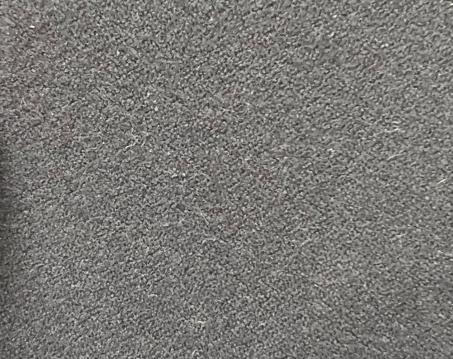 8067 Lori DK Dusk fabric swatch: Dark gray, textured suede-like material.