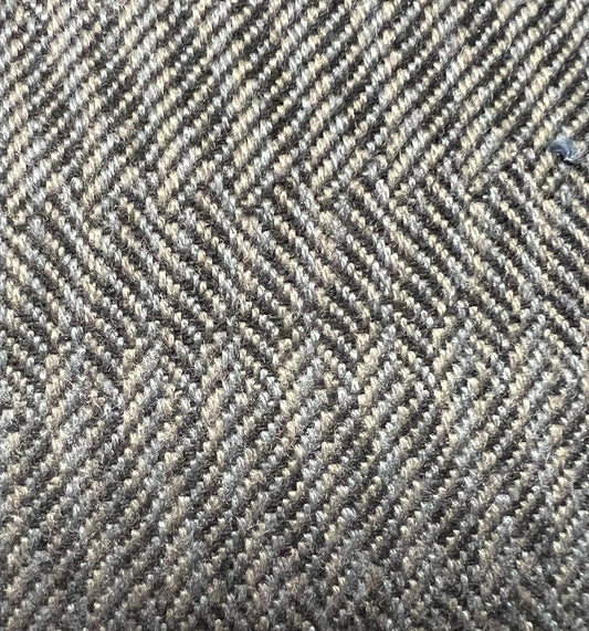 8478 Basket Weave fabric in dark grey, textured herringbone pattern.