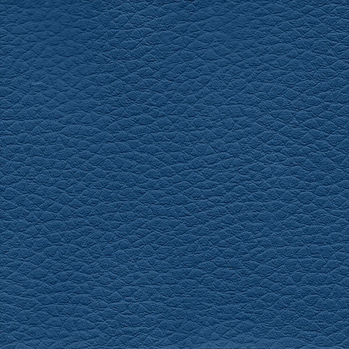 Apollo Blue Water APL109: Deep blue textured leather-look fabric sample.